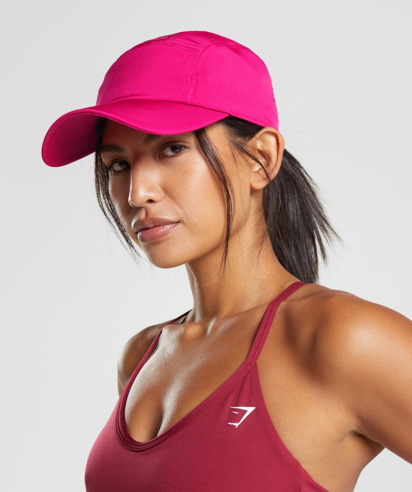 Gymshark Logo 5 Panel Caps Pink | CA 53718N